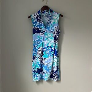 IBKUL Blue Floral Mini Dress